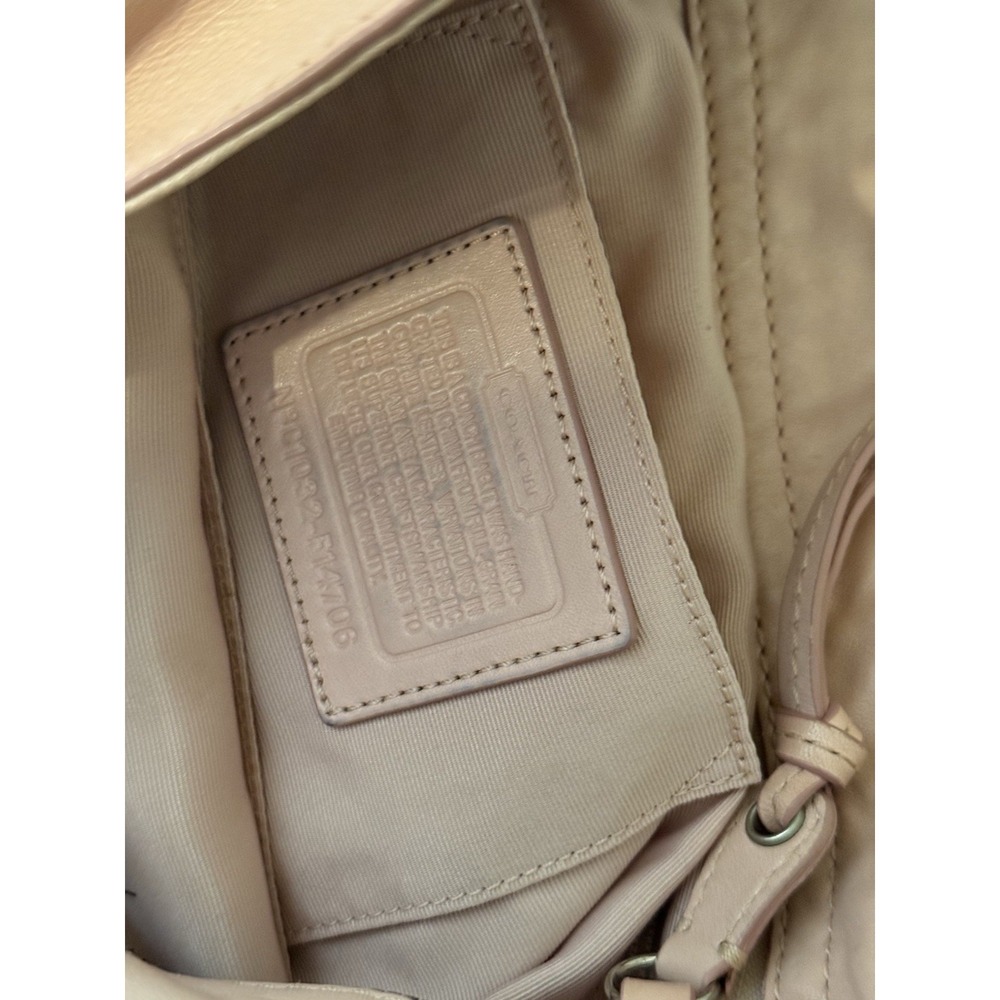 Coach Leather Hobo Bag in Dusty Pink - Picture 7 of 14